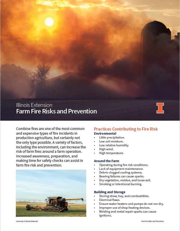 Download the Farm Fire Risks and Prevention fact sheet